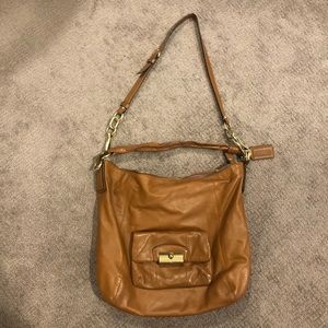 Coach cross body satchel bag
